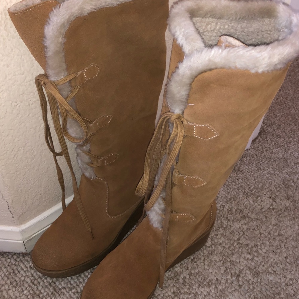 Michael Kors Tan Winter Boots